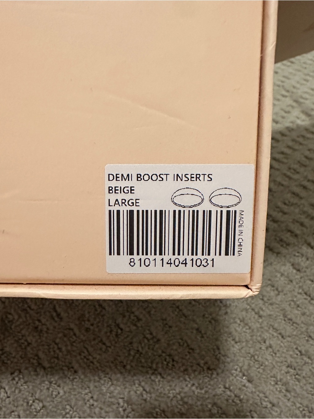 BOOMBA Demi Boost Inserts in Beige Tone, Size F - Picture 6 of 13